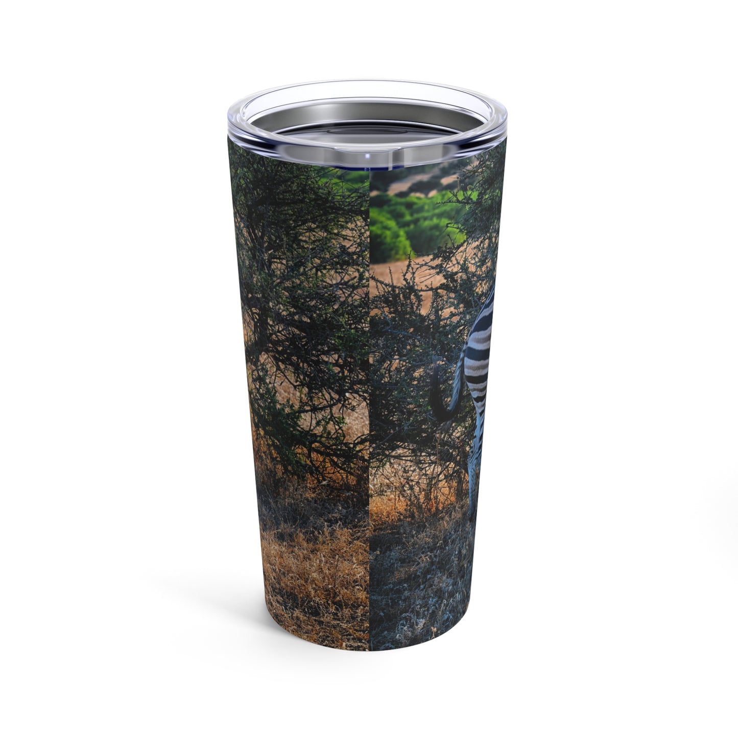 Enjoy Nature Zebra Stripes 20 oz Travel Tumbler