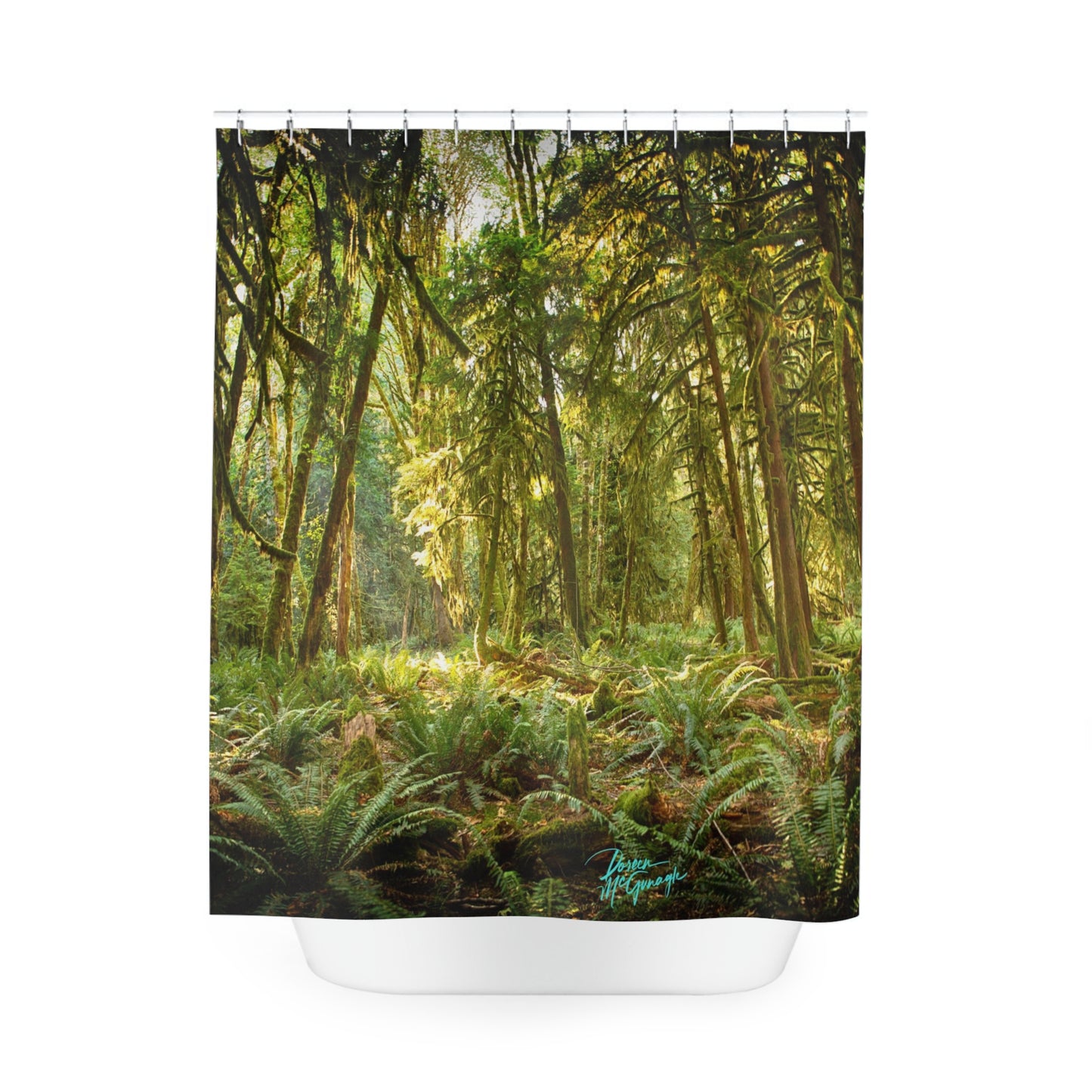 Earthy Shower Curtain, Deep in the Forest, Nature Inspired