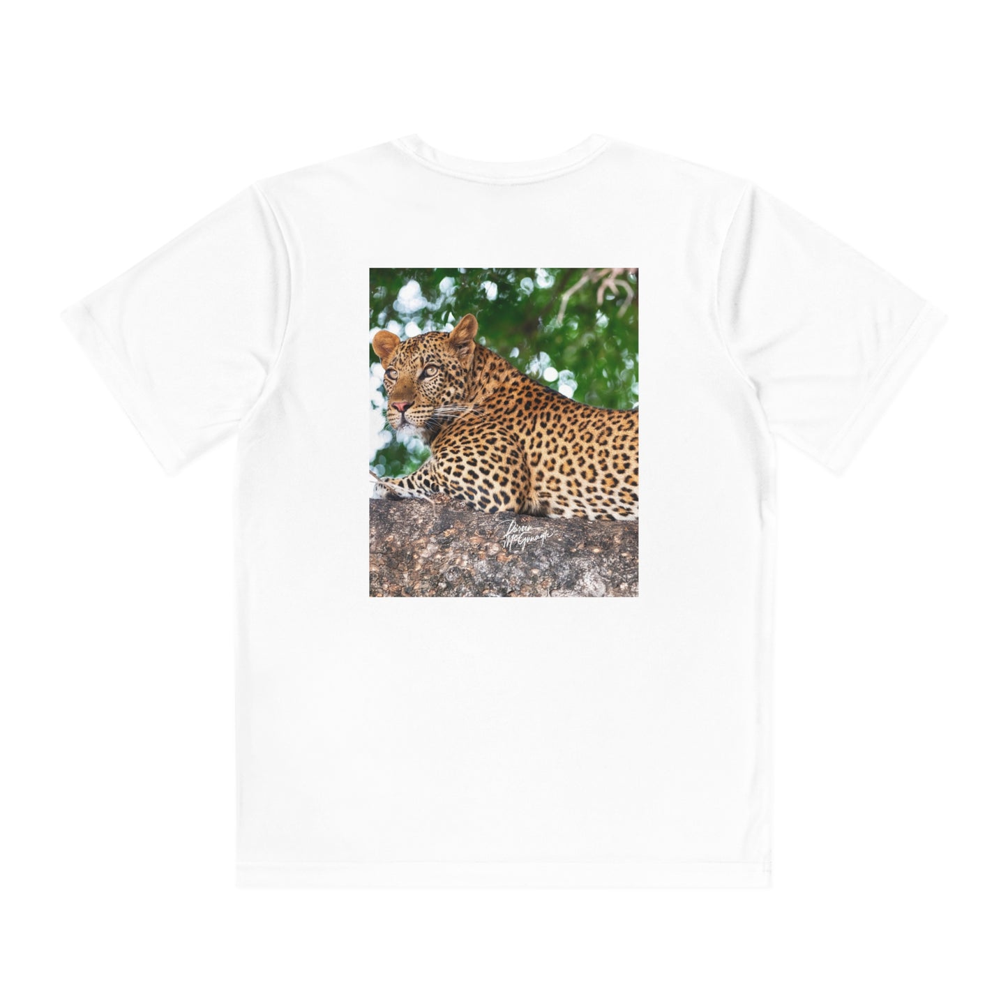 Youth Competitor Tee with Fine Art Image Leopard in Tree by Enjoy Nature