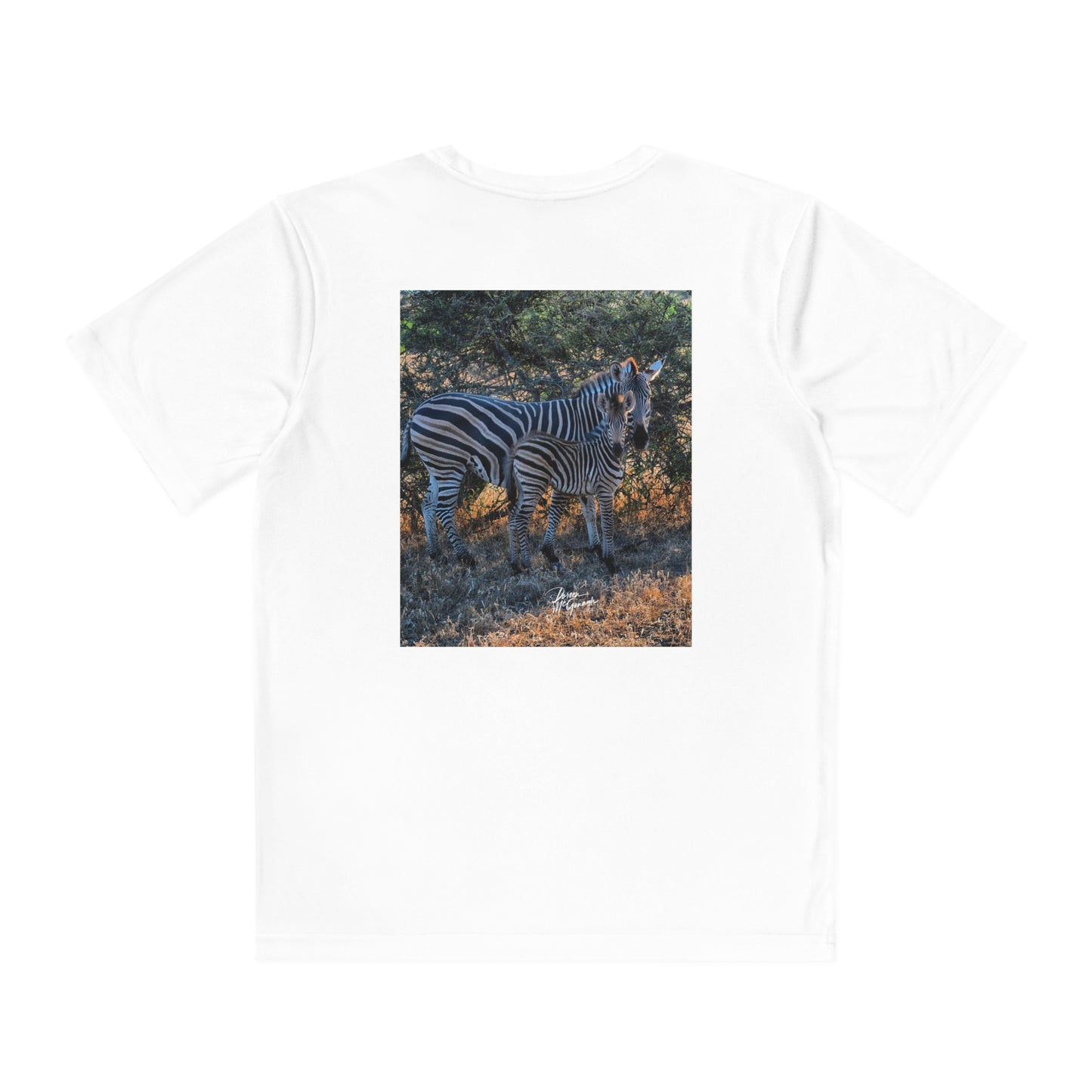 Youth Competitor Tee with Fine Art Image Zebra Stripes by Enjoy Nature