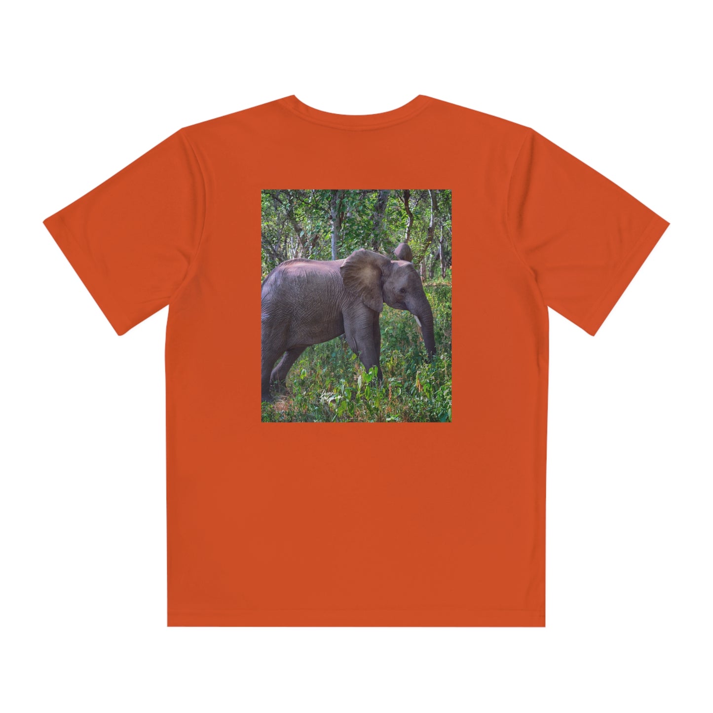 Youth Competitor Tee with Fine Art Image Baby Elephant in Forest by Enjoy Nature