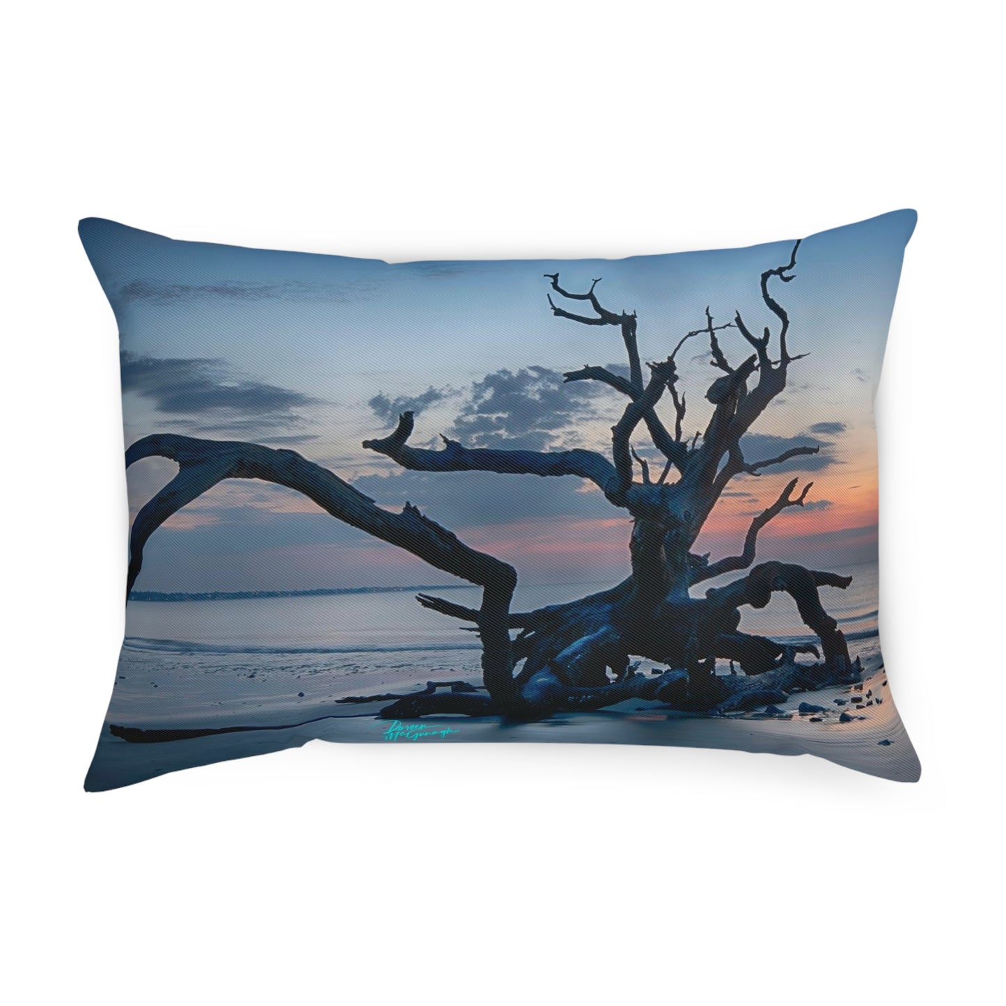 Artistic Accent Pillow, Sunrise on Jekyll Island, Decorative Pillow