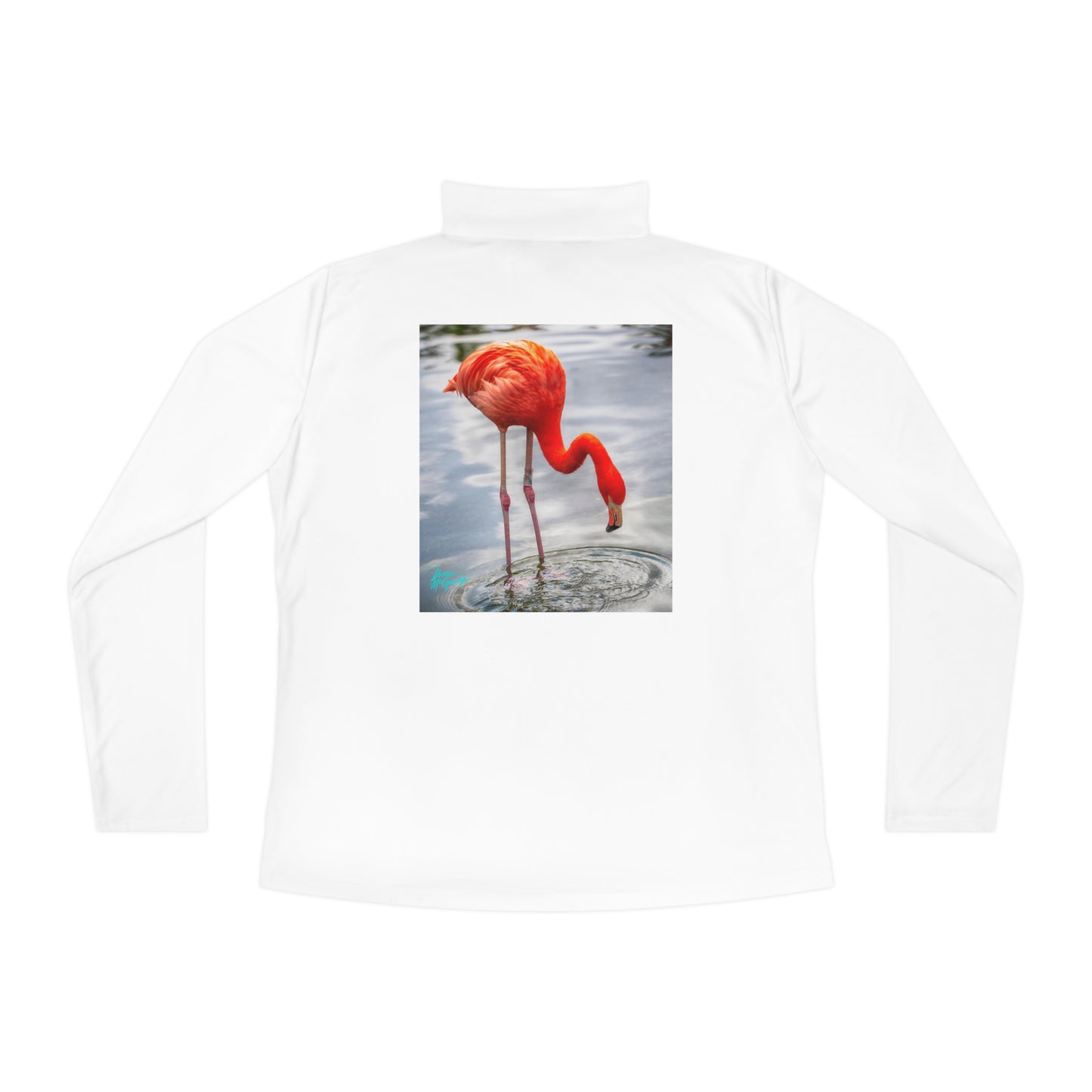 Stay Cozy in Style with Women's Flamingo Long Sleeve Quarter Zip Pullover - A Wardrobe Essential