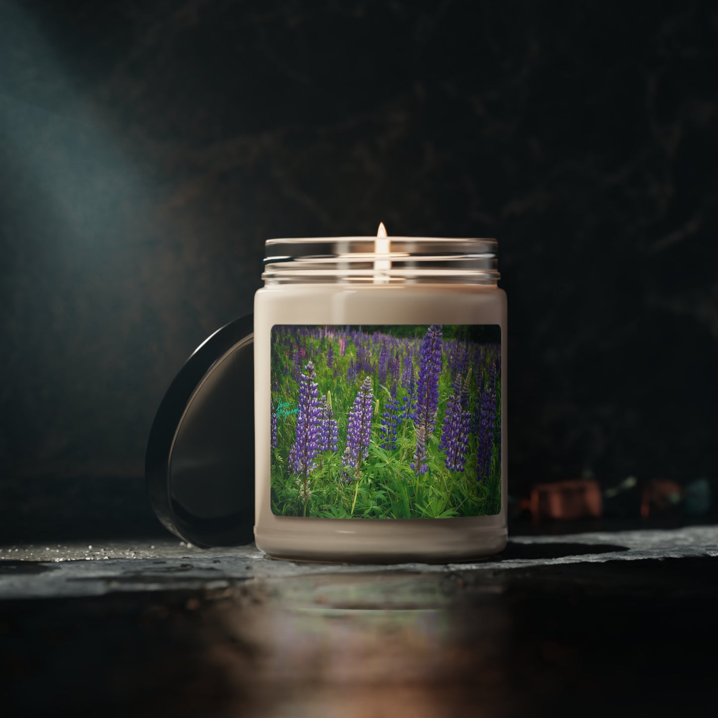 Natural Scented Soy Candles Magic Wild Lupines, 9oz, nature inspired decor