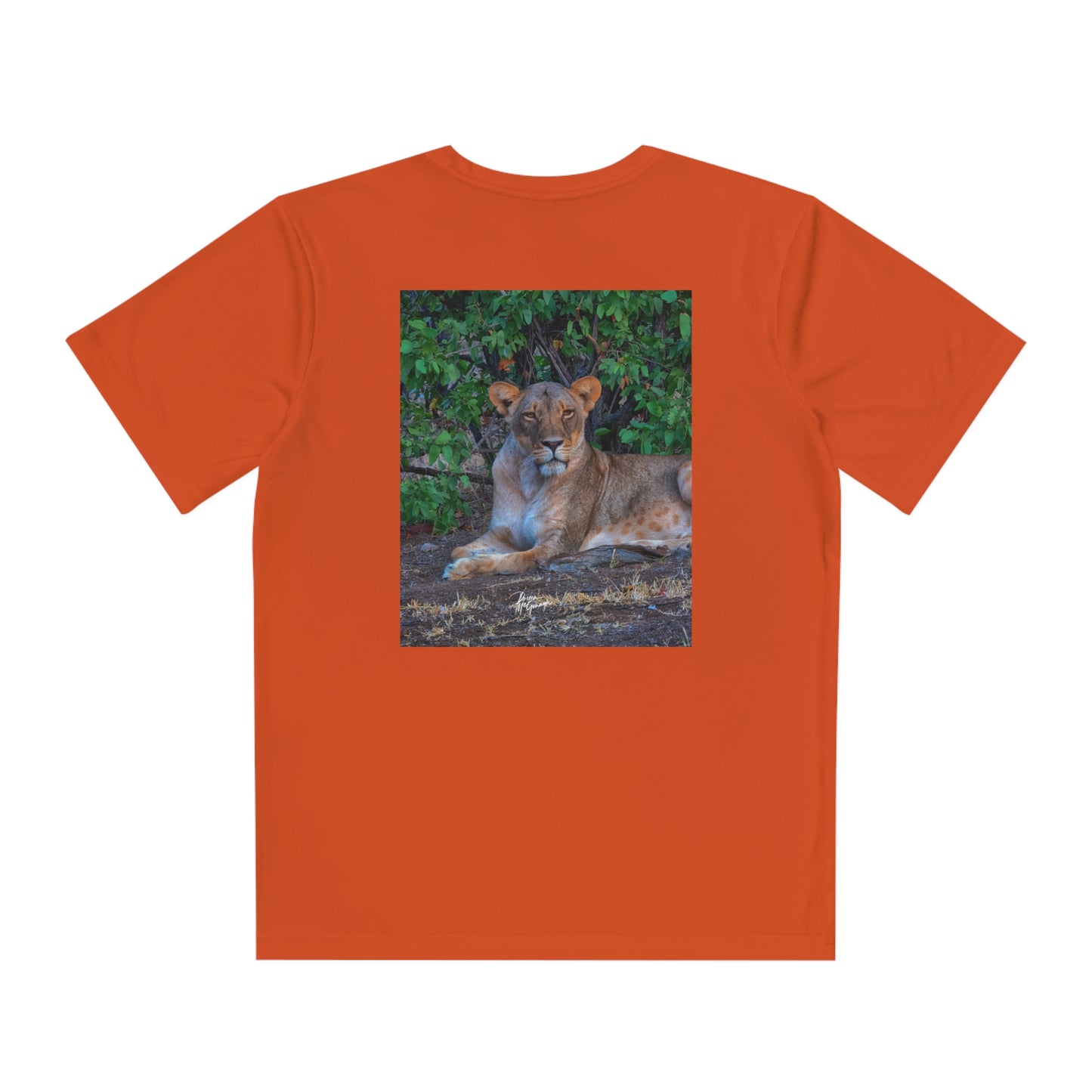 Youth Competitor Tee with Fine Art Image Dreaming About a Lioness by Enjoy Nature