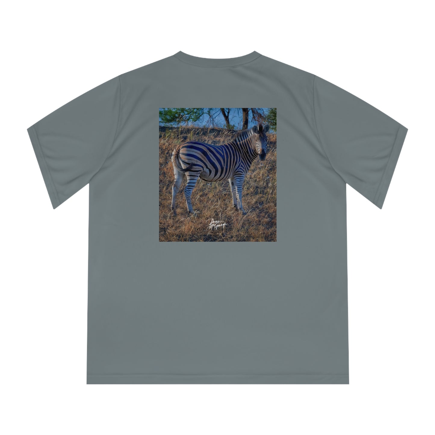 Women's Performance V-Neck T-Shirt - Baby Zebra by Enjoy Nature