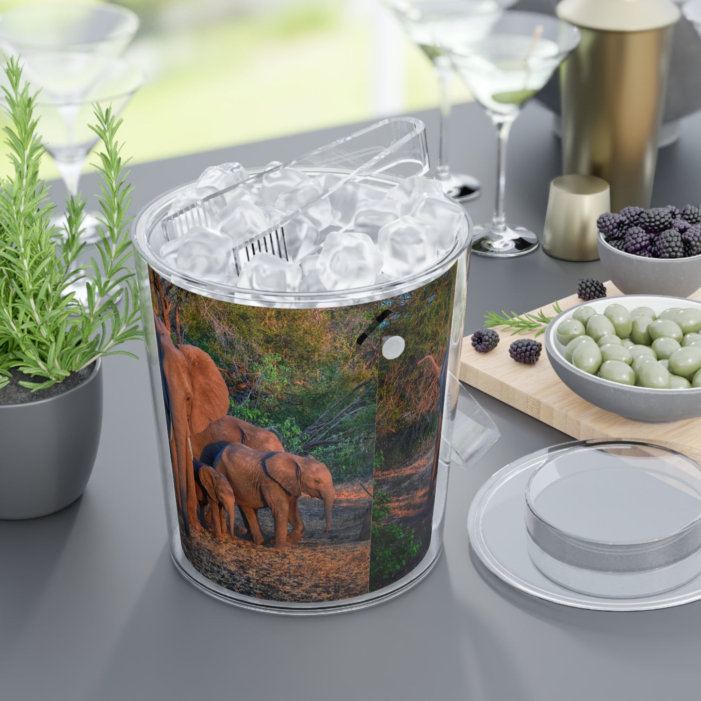 Enjoy Nature Elephant Family Insulated Ice Bucket