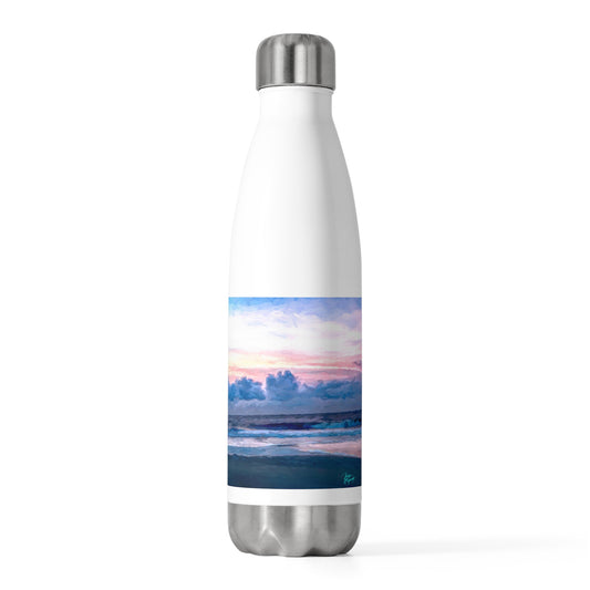 Eco friendly water bottle, Cotton Candy Sunrise on St. Simon Island, 20oz Insulated Bottle