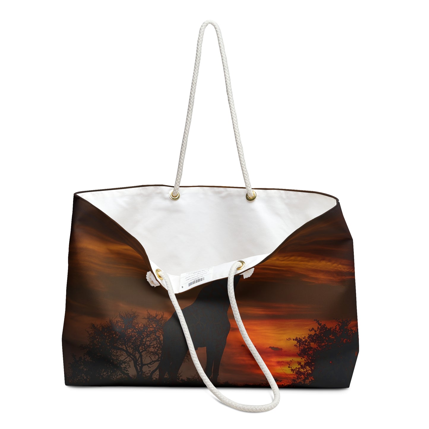 Weekender Tote Bag: Giraffe Silhouette by Enjoy Nature