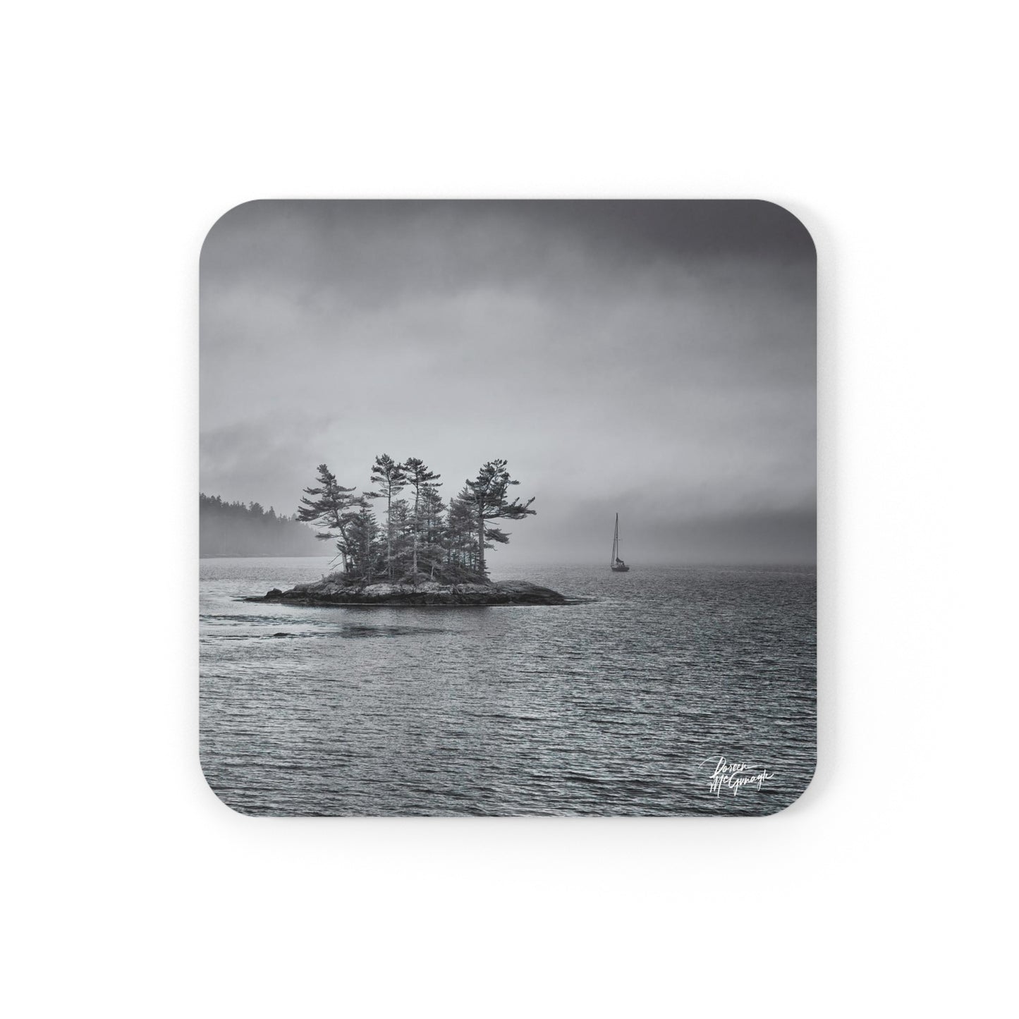 Nature Coasters, Absorbent Coasters, Coasters Colorful, Boho Coasters, Modern Coasters, Maine Misty Morning