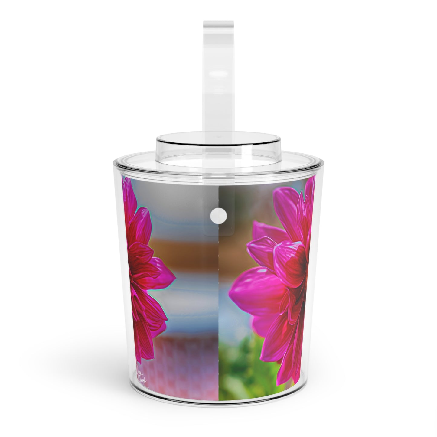 Enjoy Nature Dahlia Bloom Insulated Ice Bucket