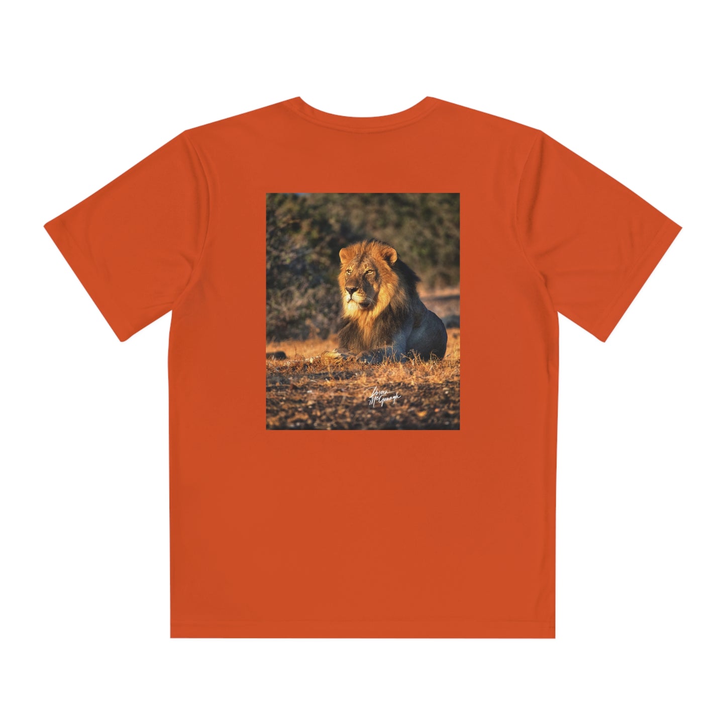 Youth Competitor Tee with Fine Art Image Lion King of Jungle by Enjoy Nature