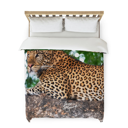 Enjoy Nature Leopard in Tree Duvet Cover