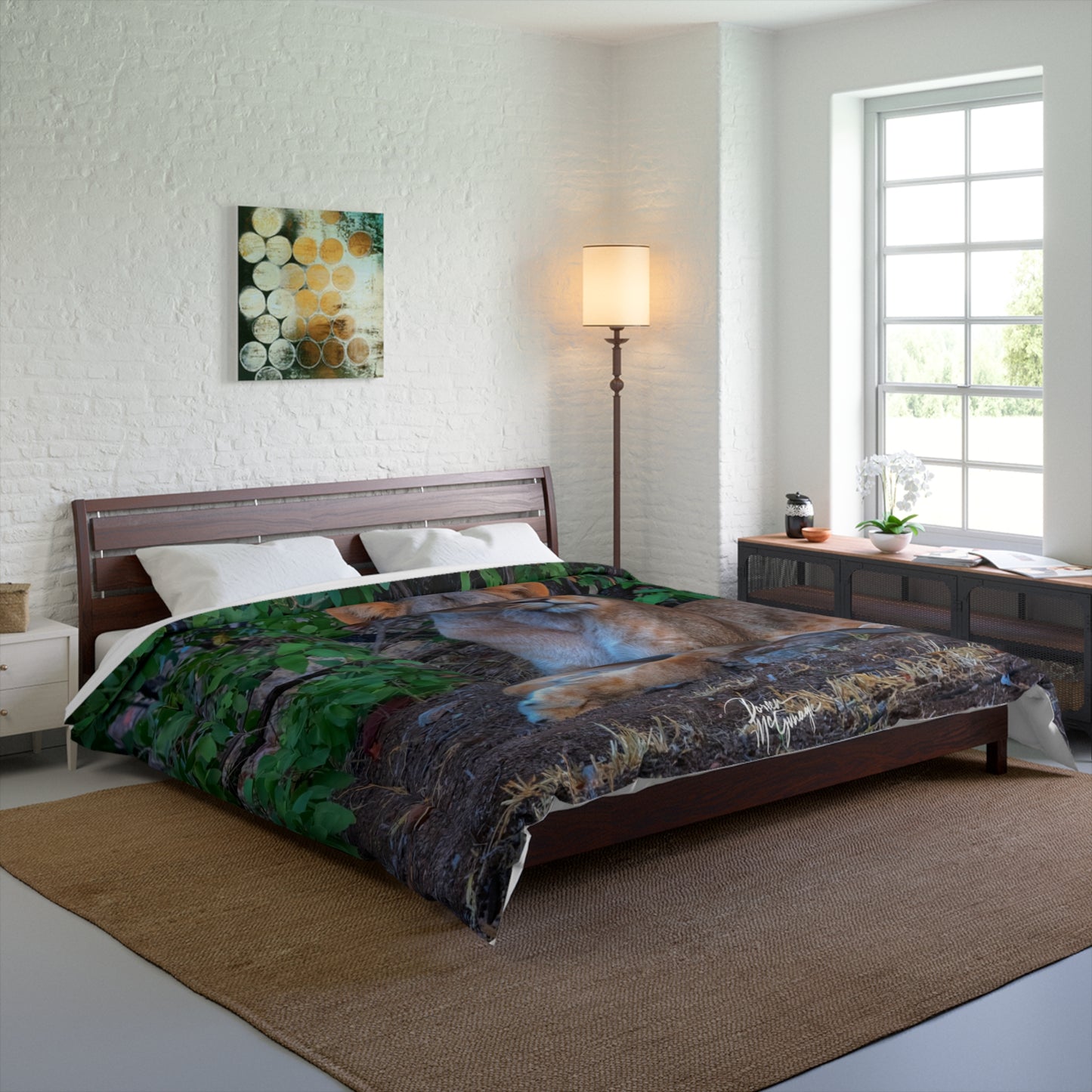 Dreaming About a Lioness Comforter by Enjoy Nature