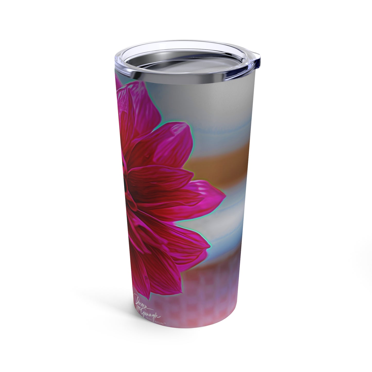 Enjoy Nature Dahlia Bloom 20 oz Travel Tumbler