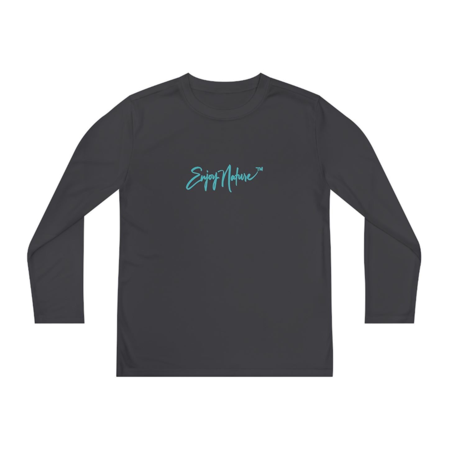 Youth Competitor Long Sleeve Tee with Cheetah Stand by Enjoy Nature