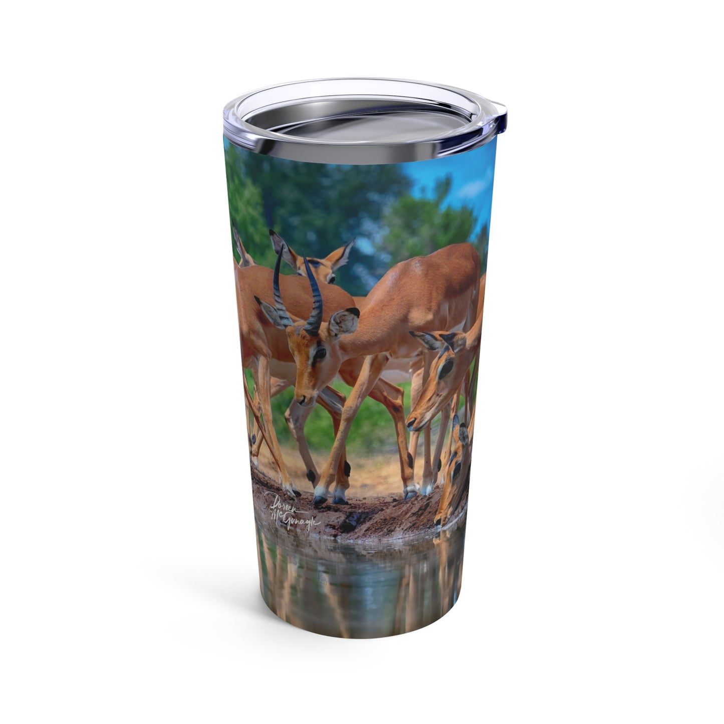 Enjoy Nature African Antelope 20 oz Travel Tumbler