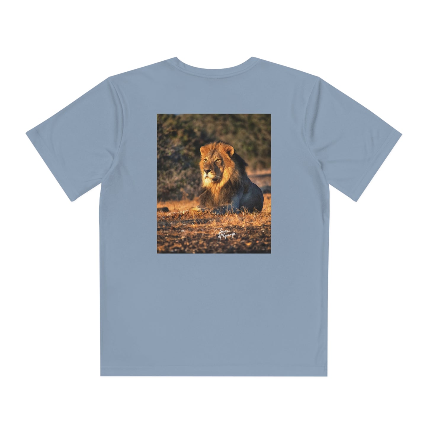 Youth Competitor Tee with Fine Art Image Lion King of Jungle by Enjoy Nature