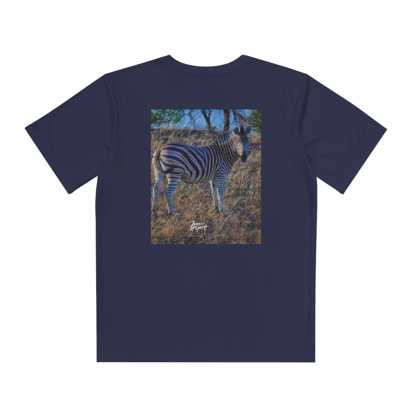 Youth Competitor Tee with Fine Art Image Baby Zebra by Enjoy Nature