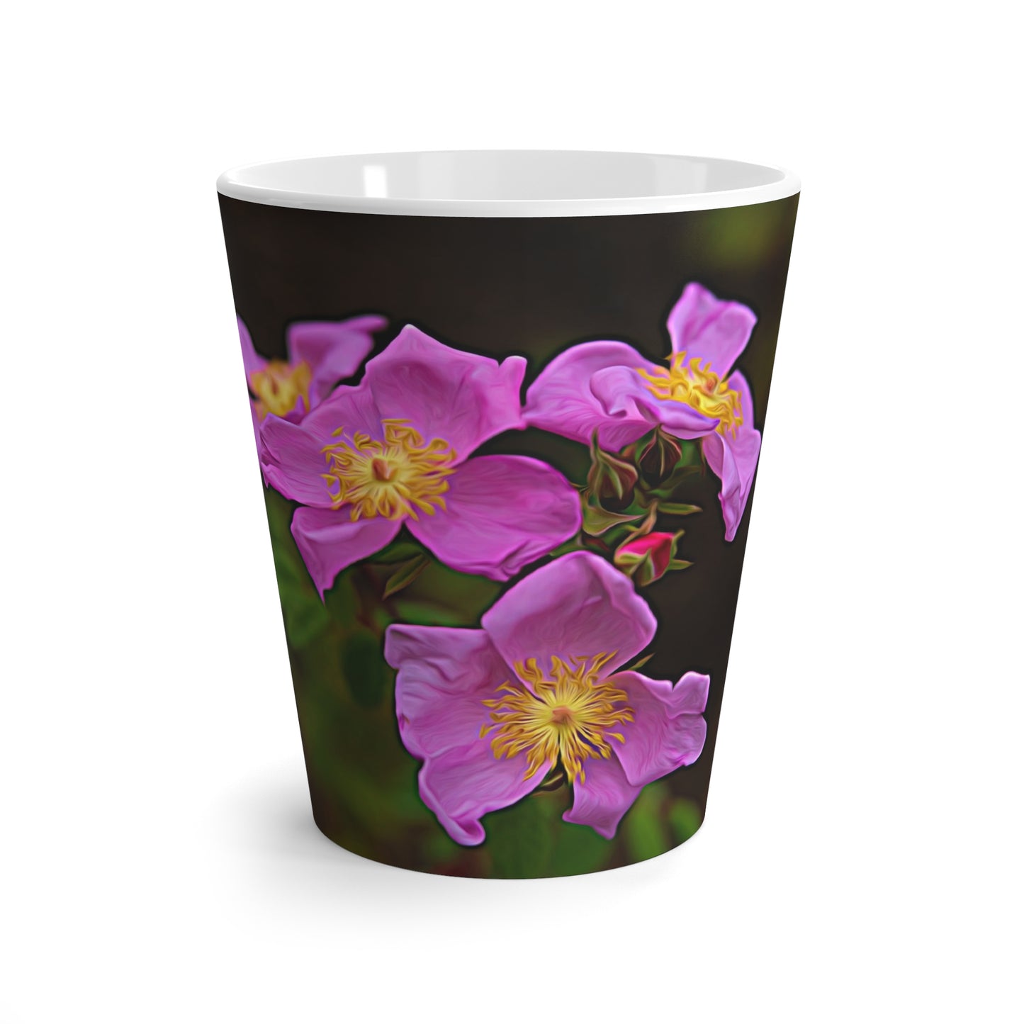 Eco Friendly Enchanting Elegance Wild Flowers,  12 oz Latte Mug  Latte Mug