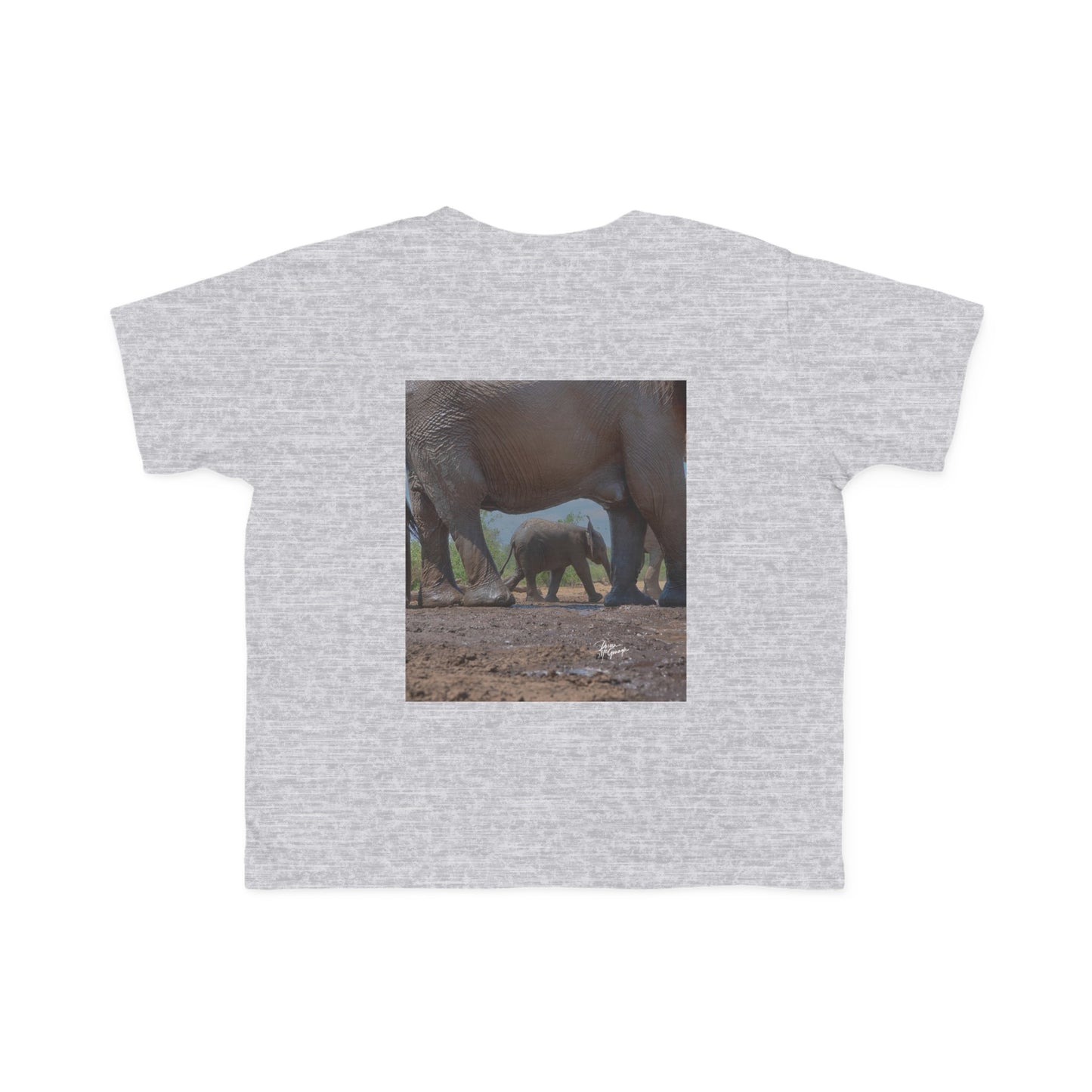 Enjoy Nature Toddler Tee - Elephant Baby with Mom's Protection