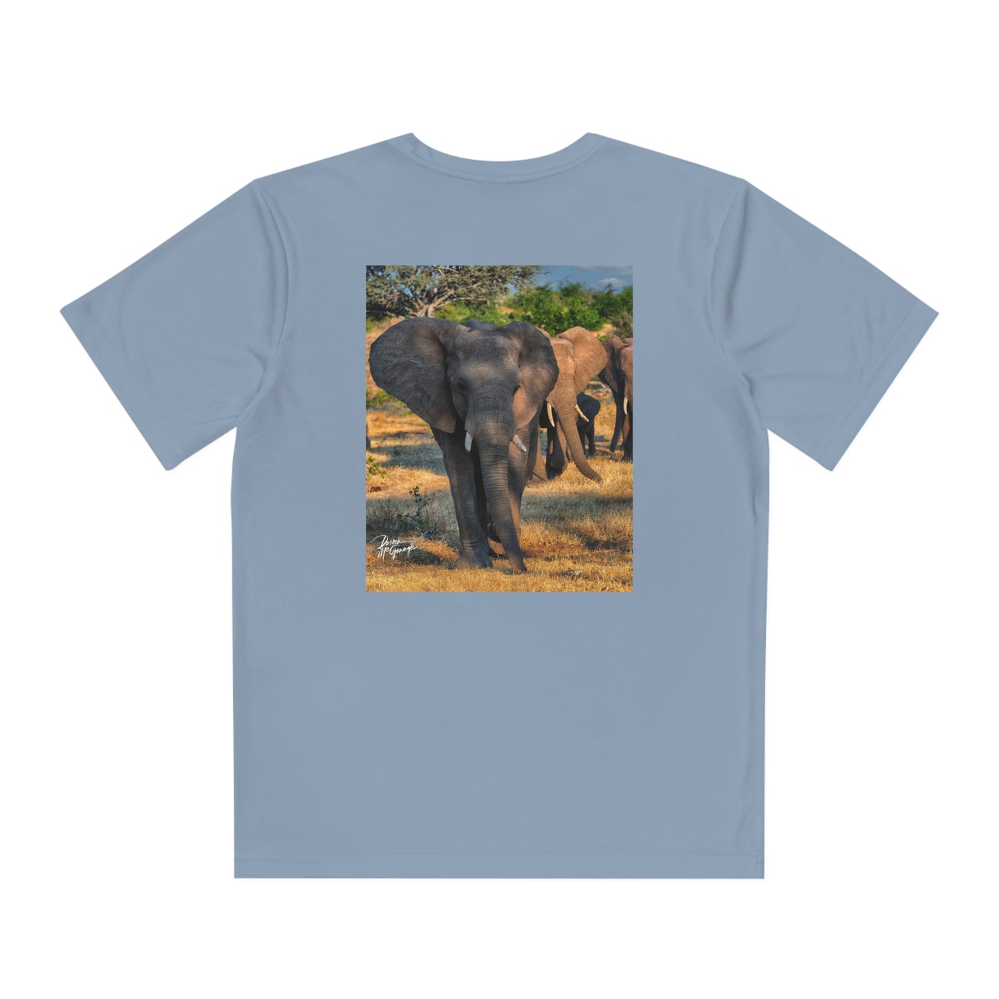 Youth Competitor Tee with Fine Art Image Elephant Family by Enjoy Nature