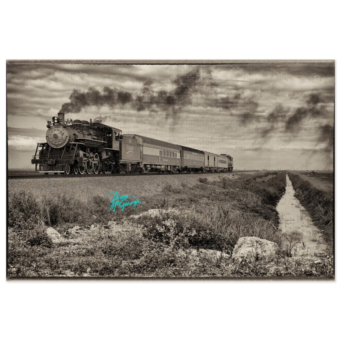 Nature Puzzles, Vintage Train, Inspired by nature