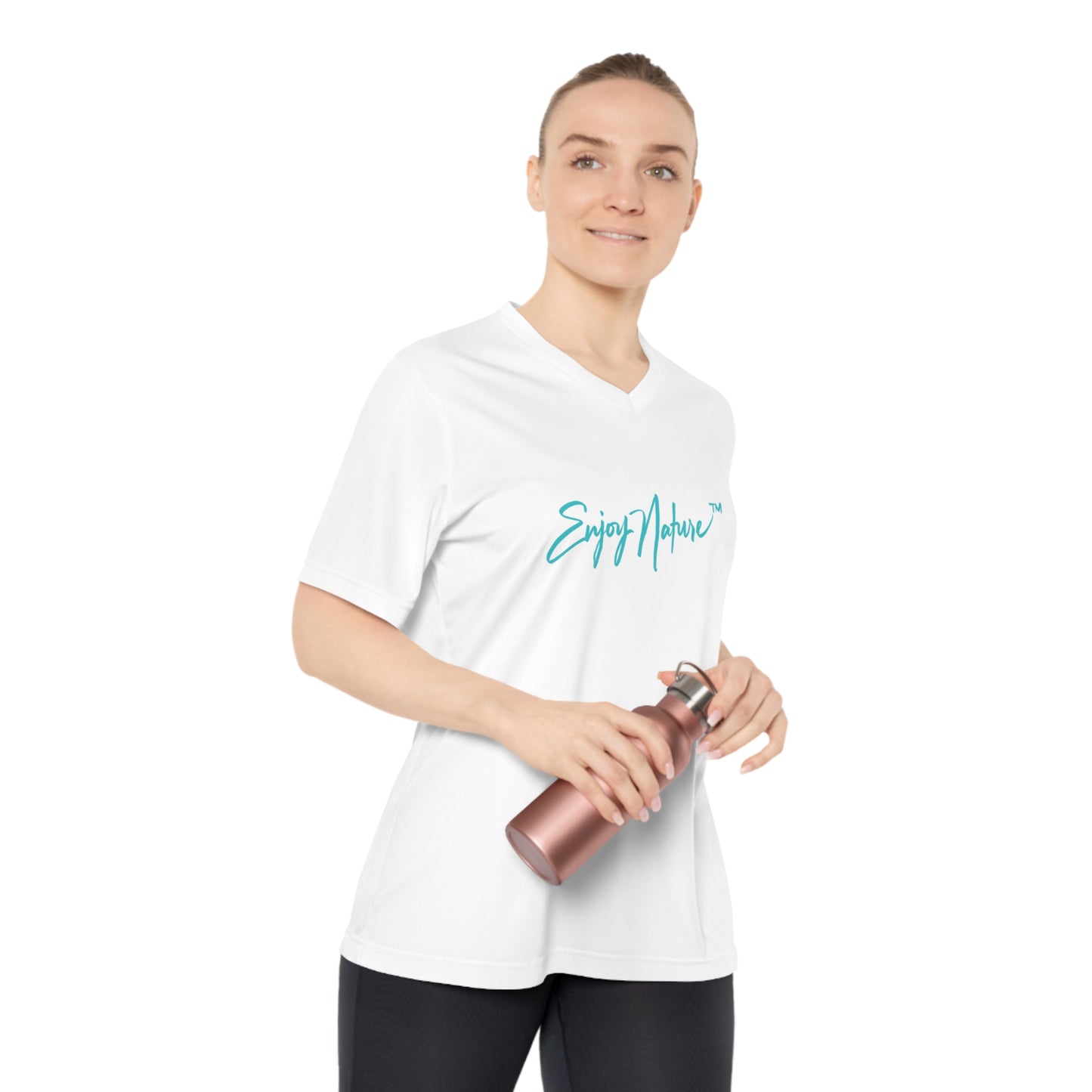 Monochromatic Serenity Women's Performance V-Neck T-Shirt