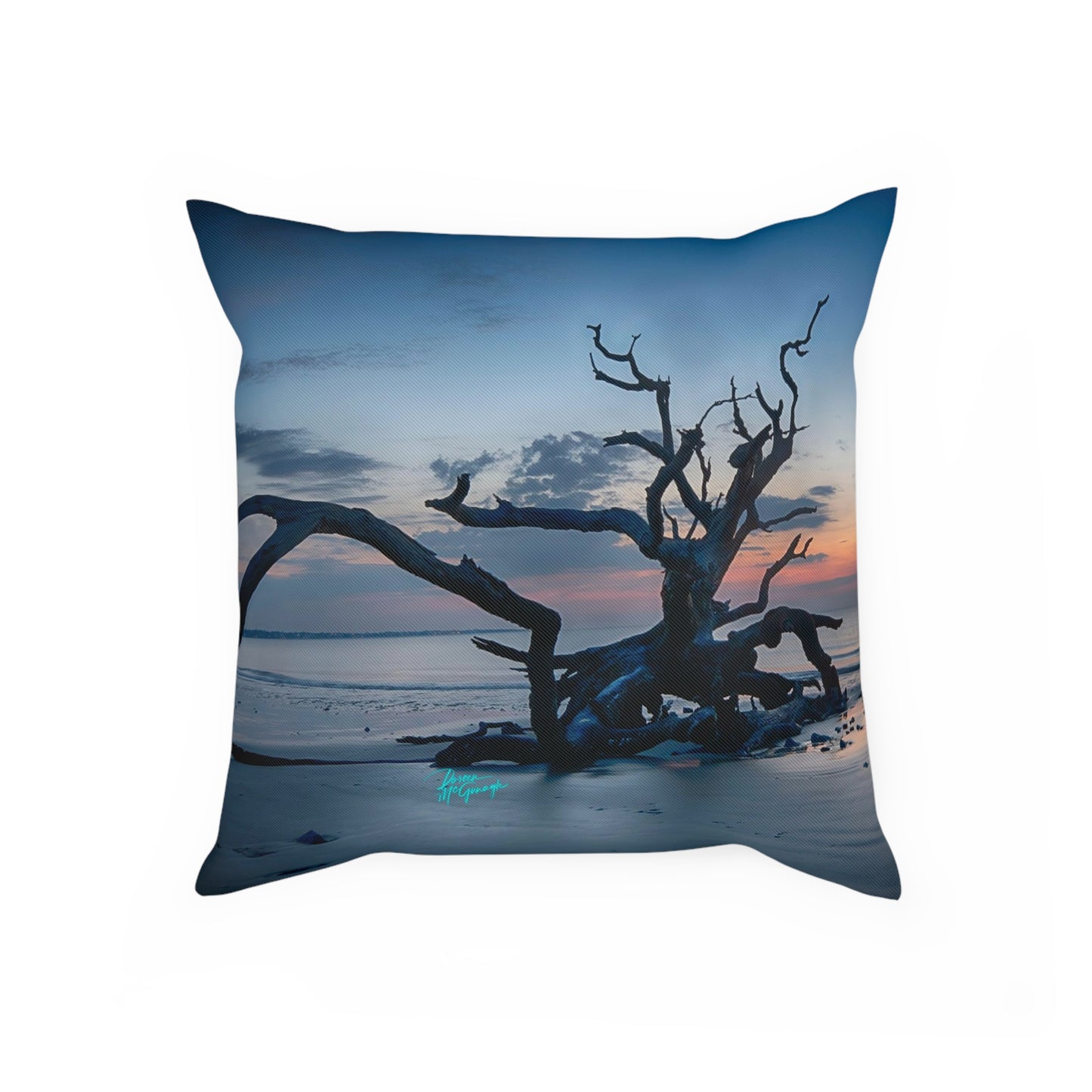 Artistic Accent Pillow, Sunrise on Jekyll Island, Decorative Pillow