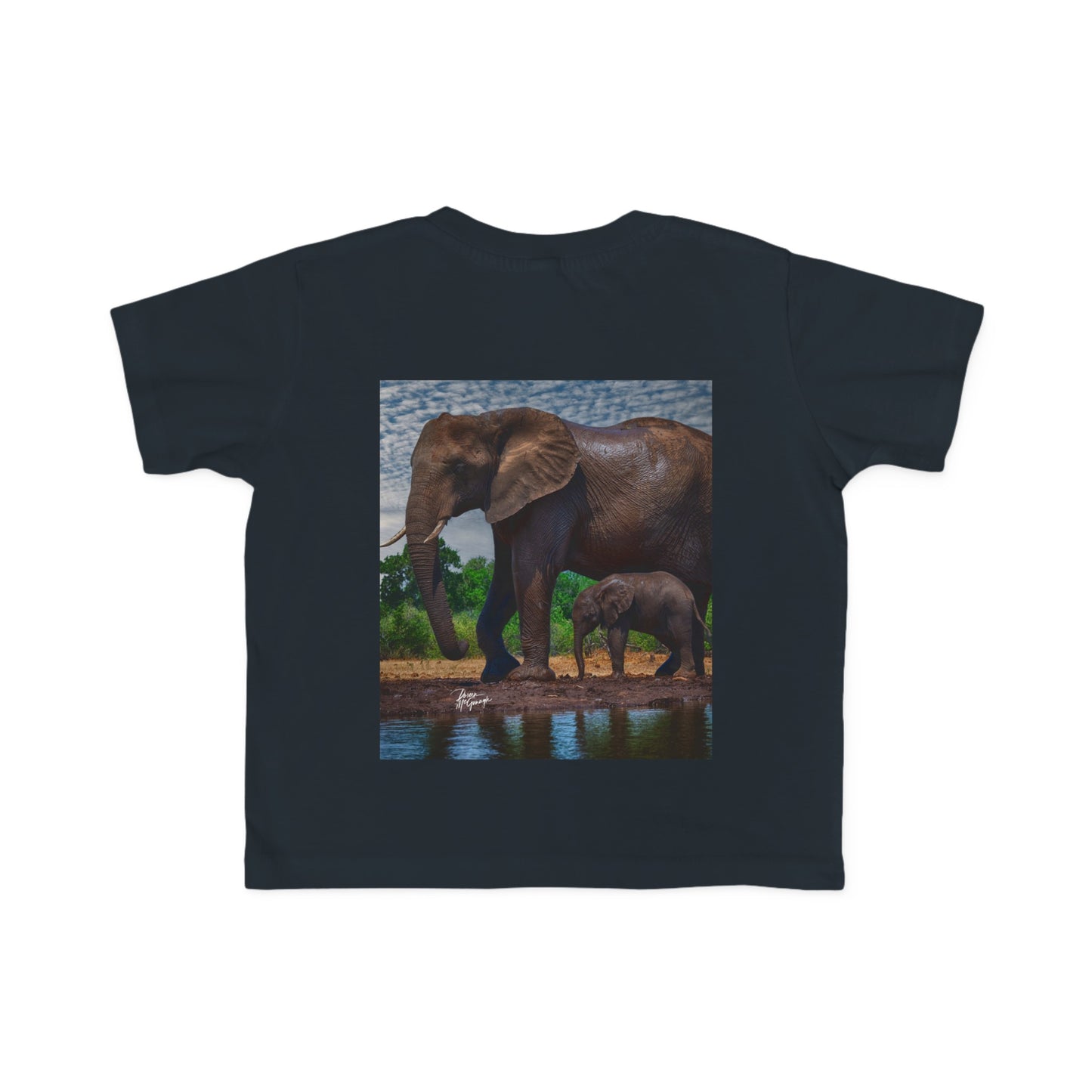 Enjoy Nature Toddler Tee - Elephant Baby with Mom