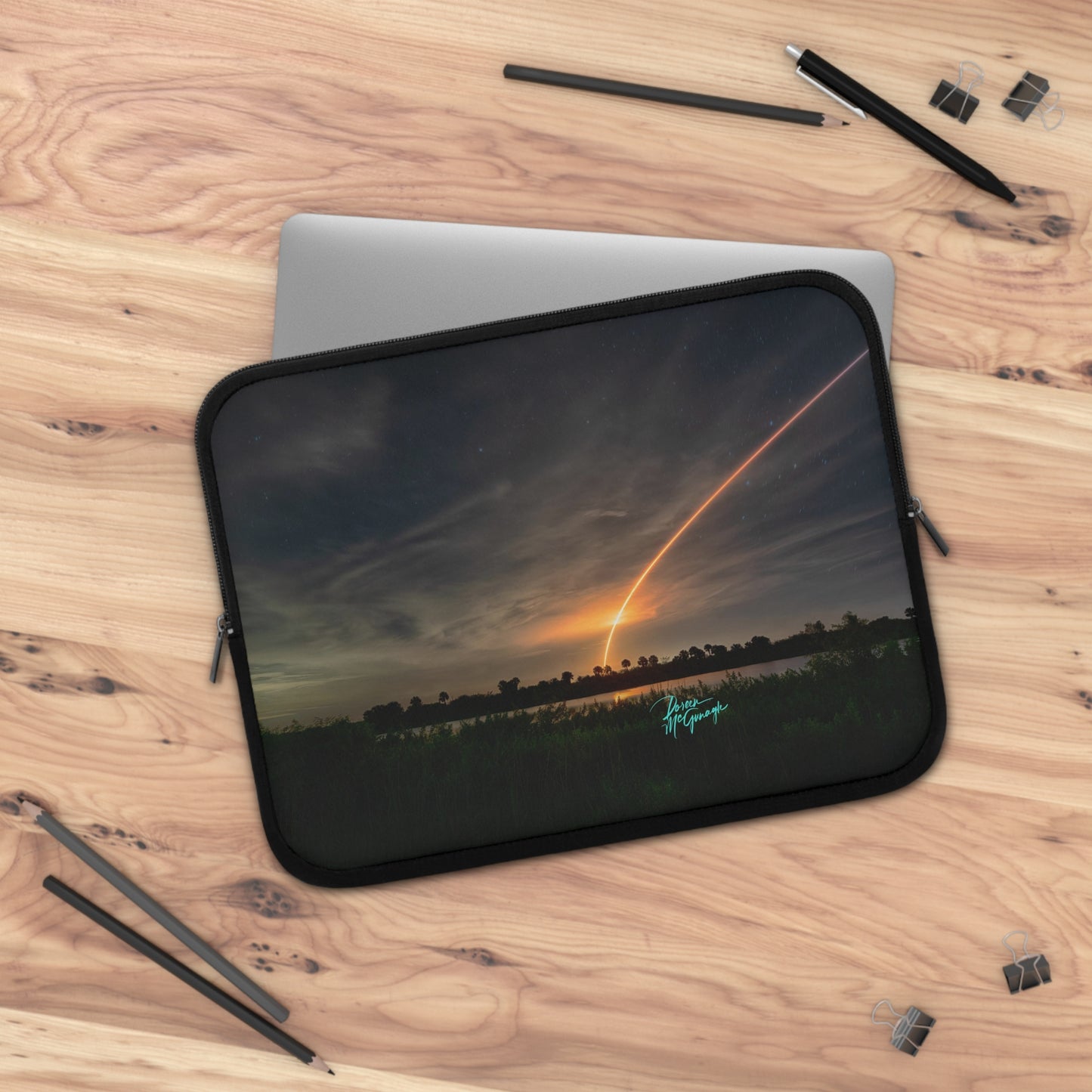 Falcon Shuttle Launch Laptop Sleeve