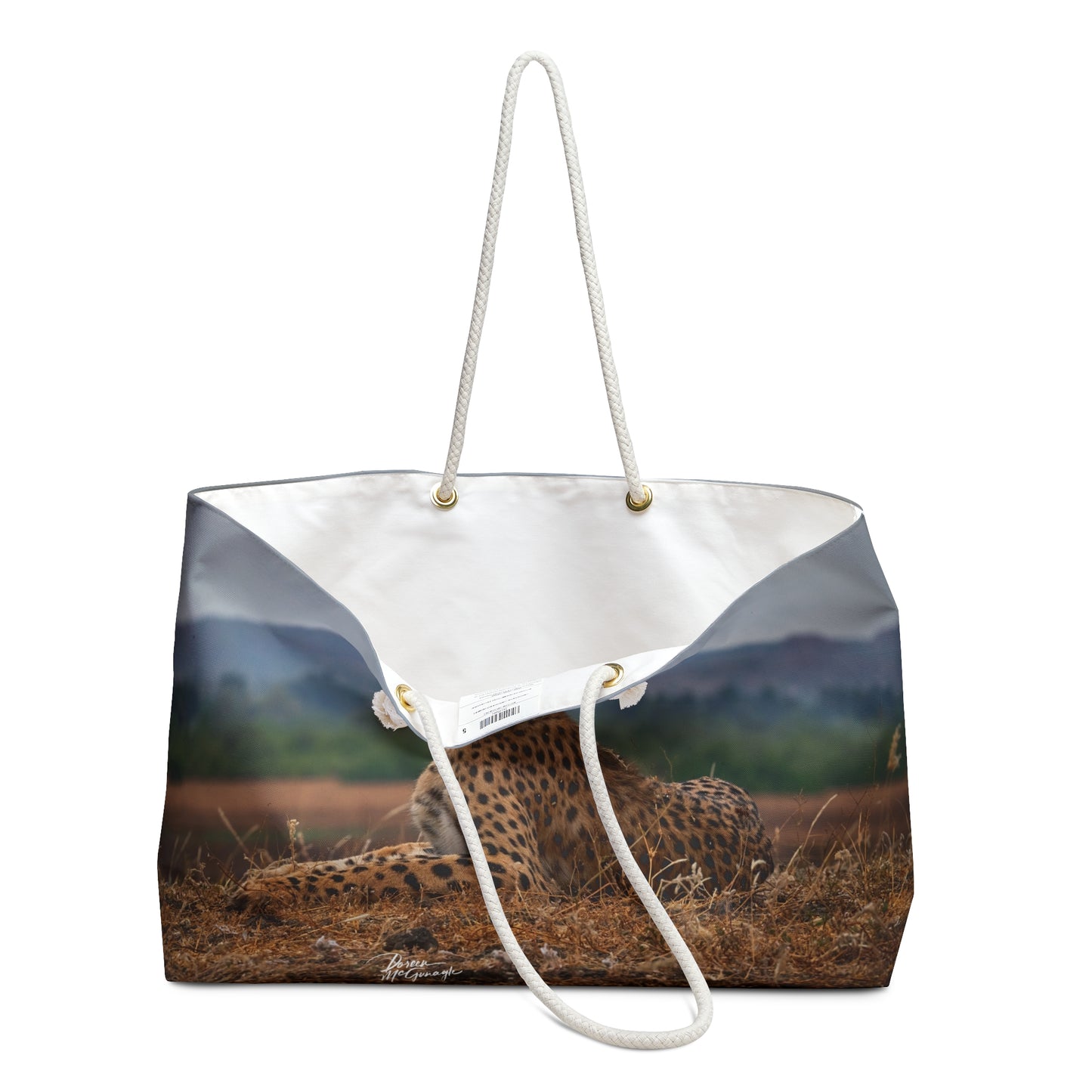 Weekender Tote Bag: Cheetah Portrait by Enjoy Nature