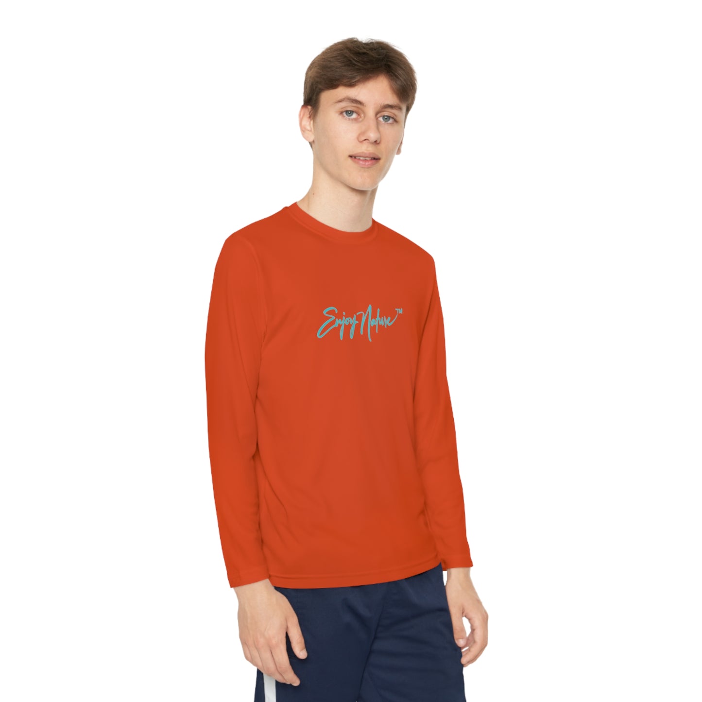 Youth Competitor Long Sleeve Tee with Giraffe Silhouette by Enjoy Nature