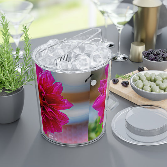 Enjoy Nature Dahlia Bloom Insulated Ice Bucket