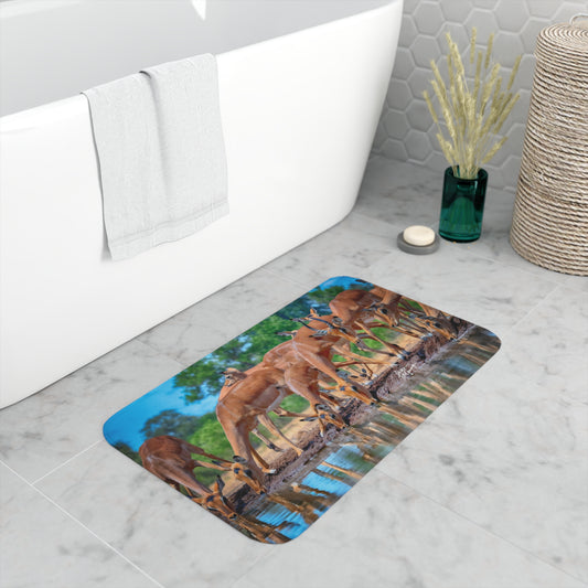 African Antelope Memory Foam Bath Mat from Enjoy Nature