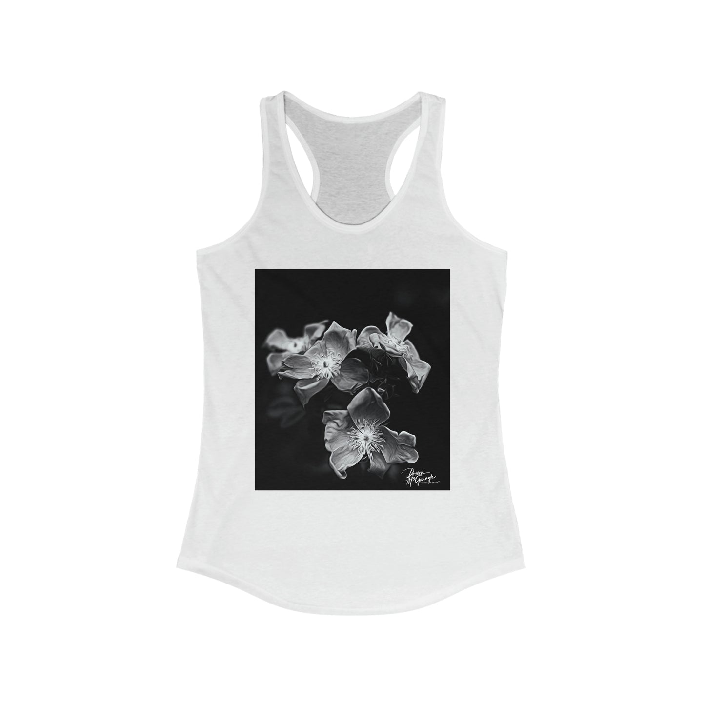 Womens racerback tank tops Enchanted Elegance Wild Flowers, women summer tees