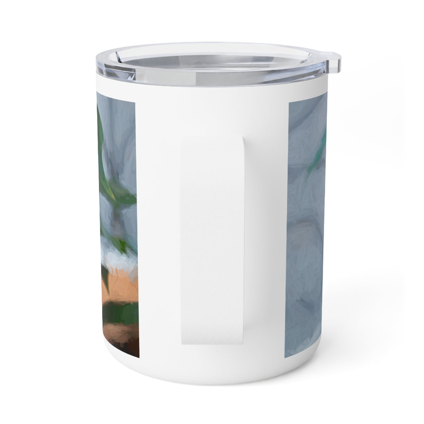 Enjoy Nature 10 oz Travel Tumbler with Pink Lily Design