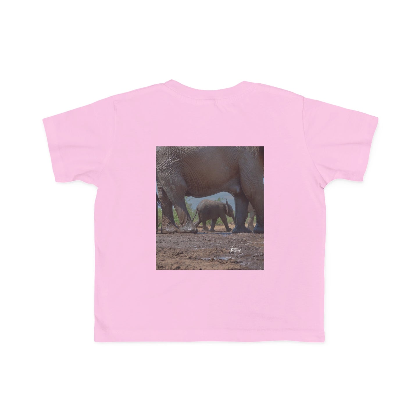 Enjoy Nature Toddler Tee - Elephant Baby with Mom's Protection