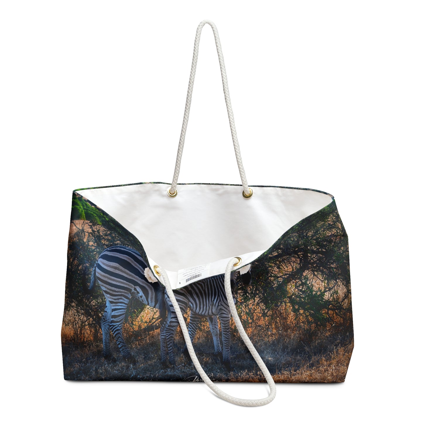 Weekender Tote Bag: Baby Zebra by Enjoy Nature