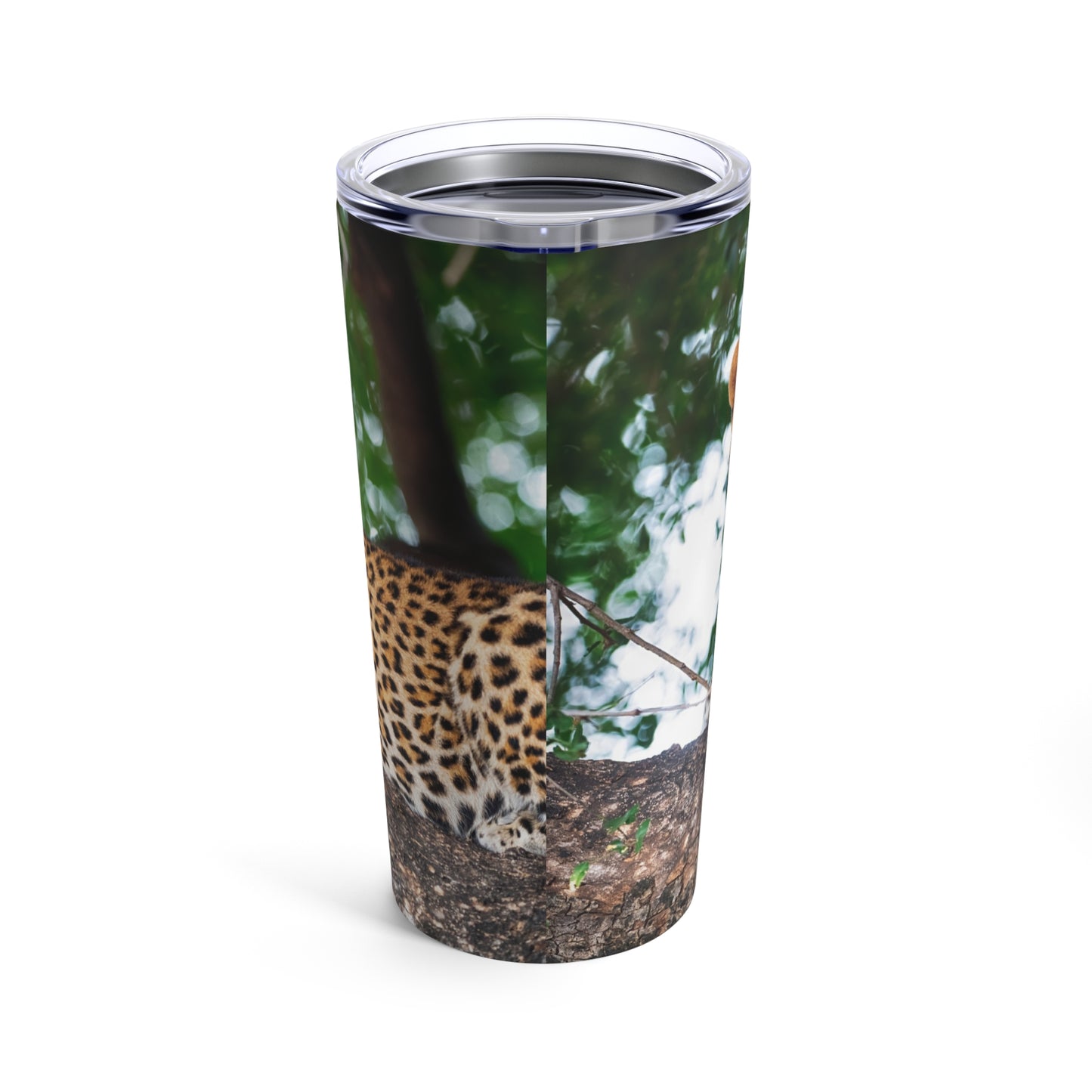 Enjoy Nature Leopard in Tree 20 oz Travel Tumbler