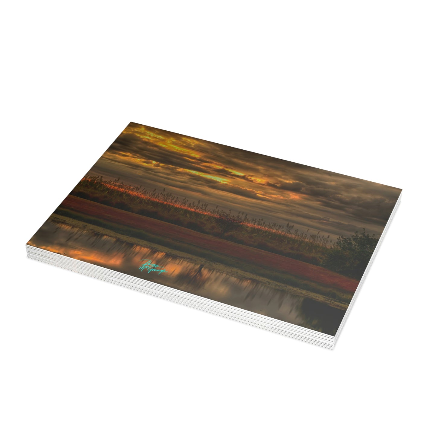 Photo note cards Sunset in Clewiston, boxed note cards, 10 pc