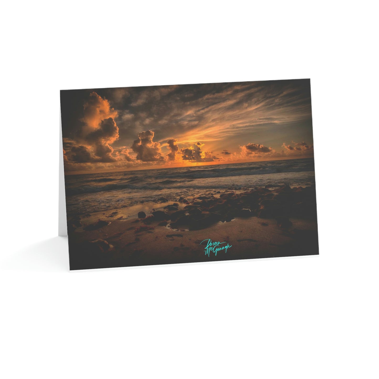 Photo note cards Coral Cove Sunrise 15, boxed note cards