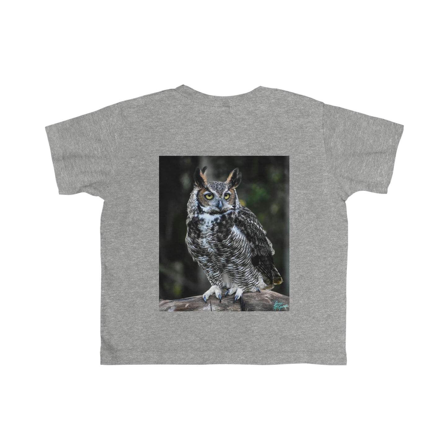 Toddler T shirts Great Horned Owl, t shirts for kids, inspired by nature