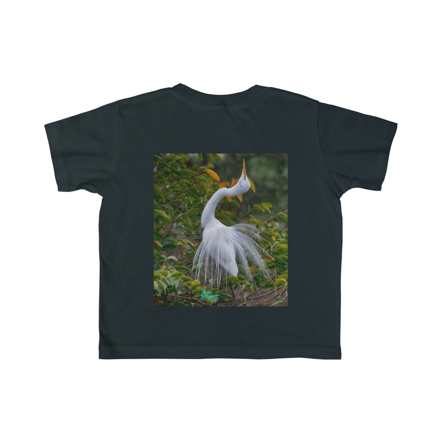 Infant Great White Heron Breeding Plumage Tee, t shirts for kids, inspired by nature