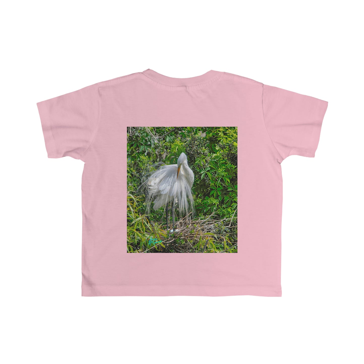 Toddler T shirts  Great White Heron,  t shirts for kids, inspired by nature