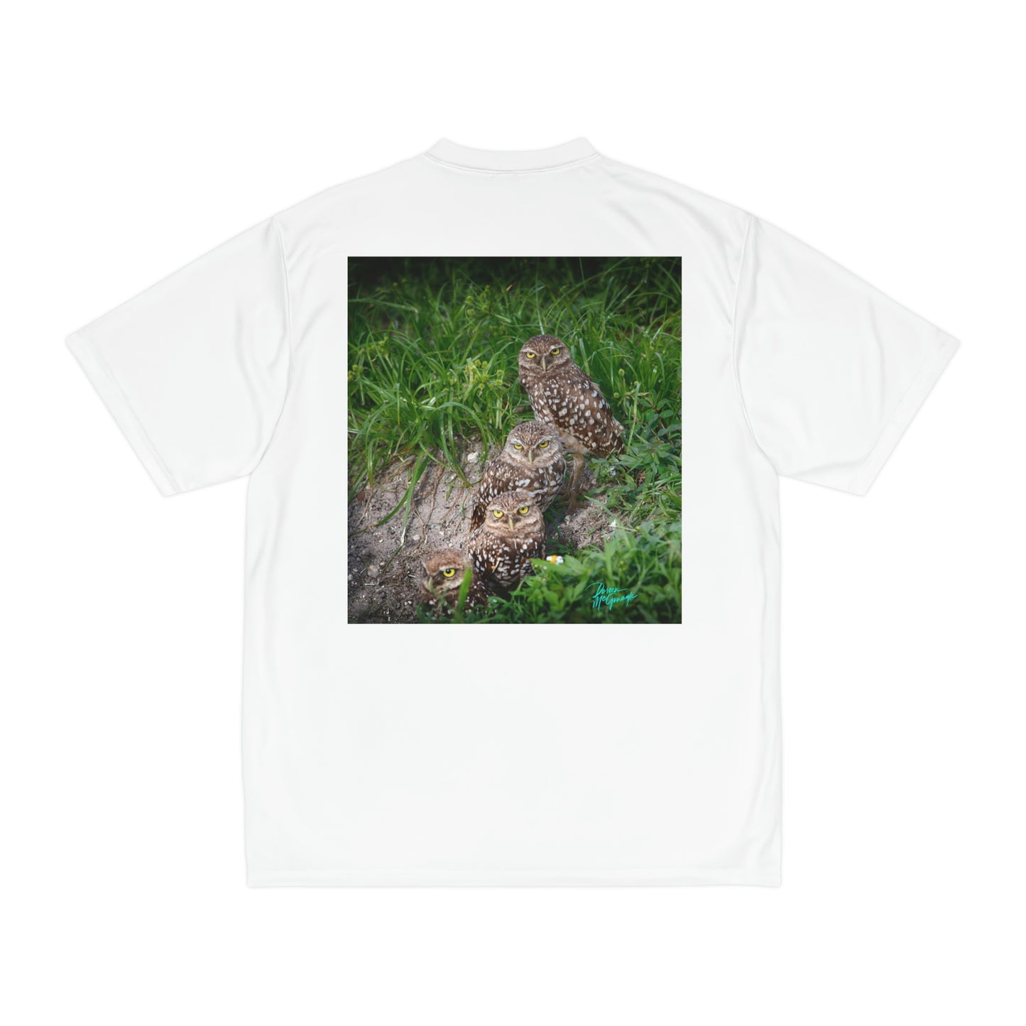 Mens t shirts Burrowing Owl Family, performance shirt