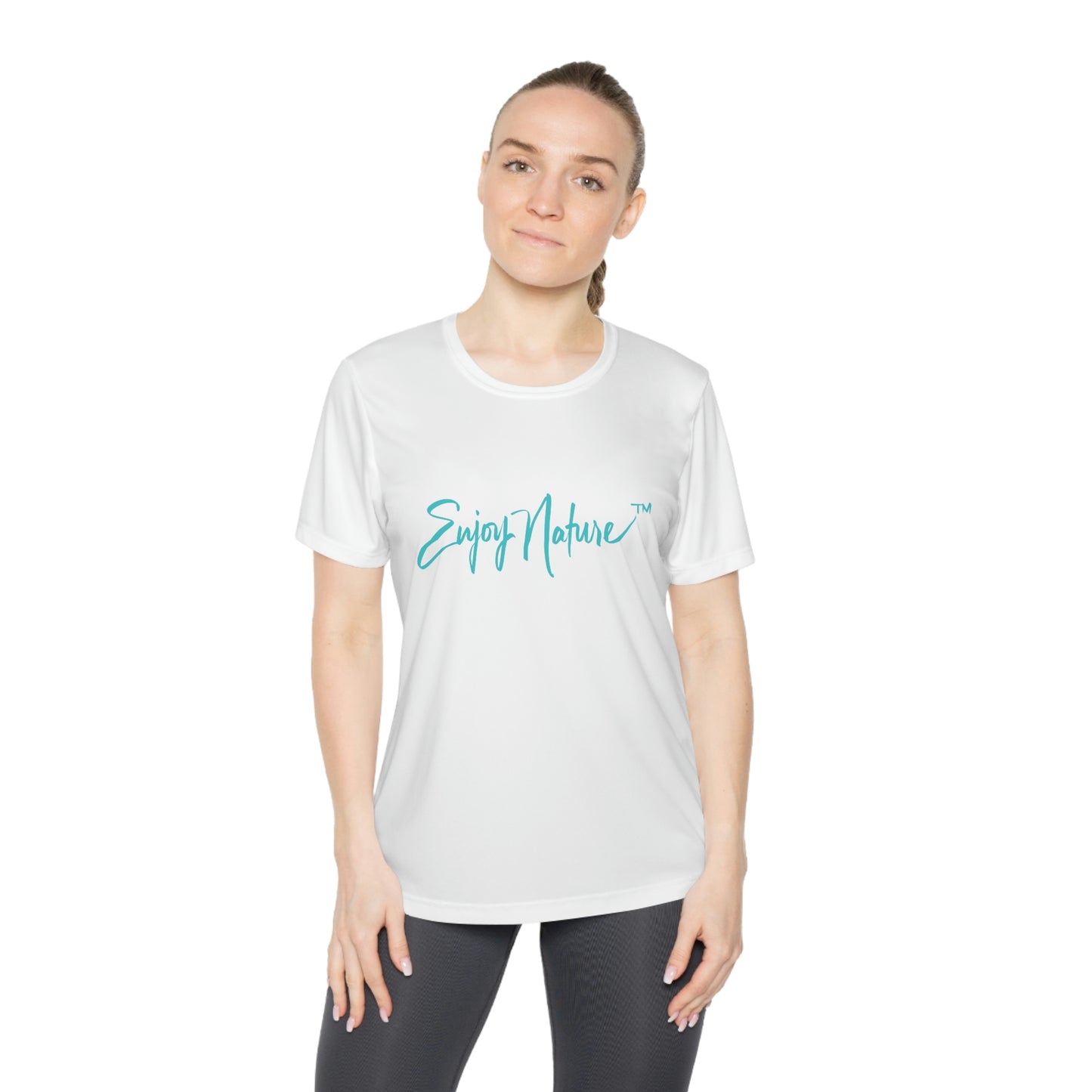 Womens Fitted Tee Shirts Snowy Egret, Performance shirt