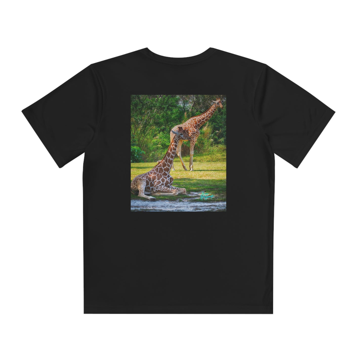 Youth T Shirts, Giraffe Pair 08, performance shirt