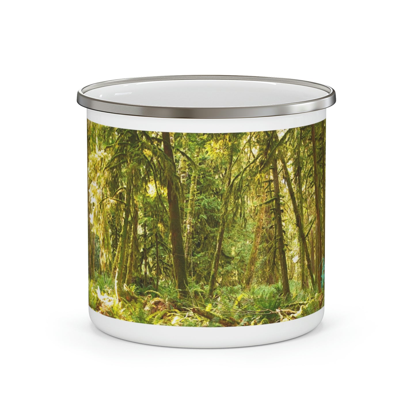 Enamel Camping Mug, Deep in Forest