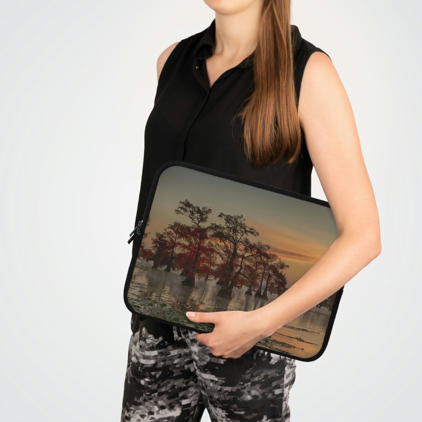 Sunrise on Caddo Lake Laptop Sleeve